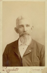 Borstportret van William Leander Burlingame door Carthage Roessler